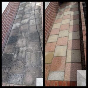 Alton window & Exterior cleaning pressure washing before and after