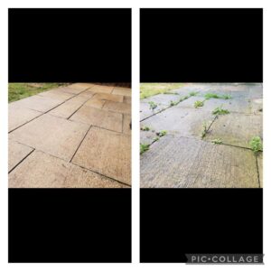 Alton window & Exterior cleaning pressure washing before and after